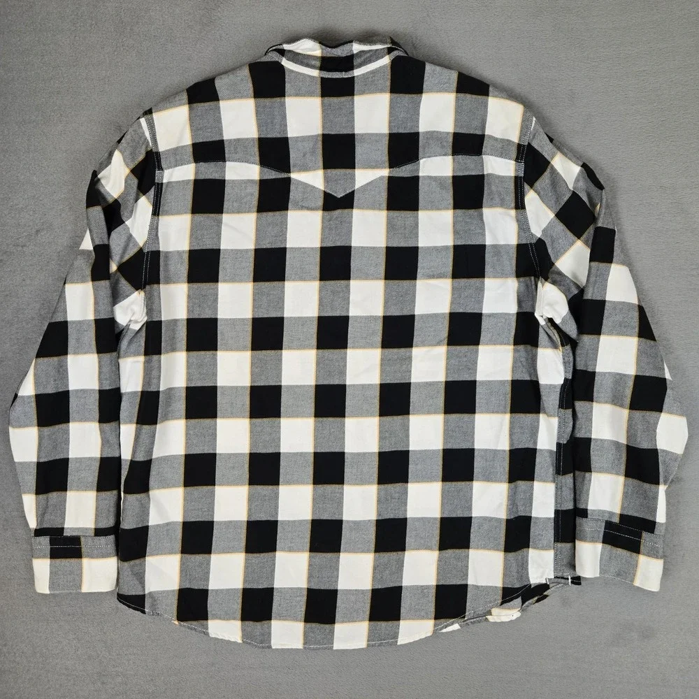 Levis X NBA Shirt Mens 2XL Los Angeles Lakers Long Sleeve Button Up Flannel Snap